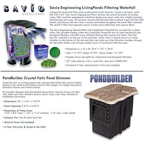 HALF OFF PONDS - LH2-5200 Complete PRO Water Garden & Pond Kit wit...