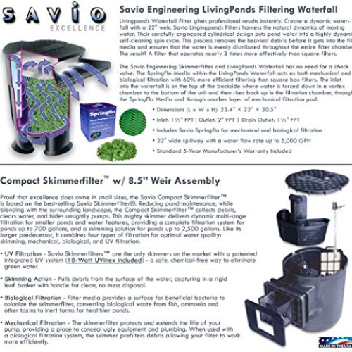 HALF OFF PONDS - MDSUV6 - Savio Signature 4100 with UV Complete Wa...