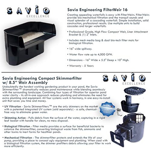 HALF OFF PONDS Savio Select 2000 Complete Water Garden and Pond Ki...