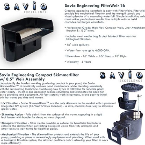 HALF OFF PONDS Savio Select 2000 with UV Complete Water Garden and...