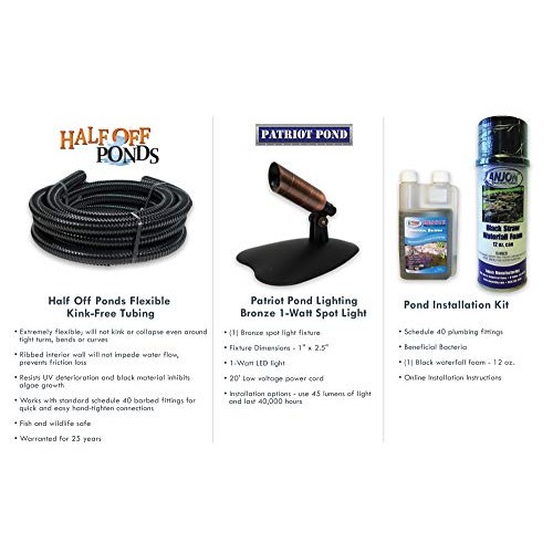 HALF OFF PONDS Savio Signature 3000 with UV Complete Water Garden ...