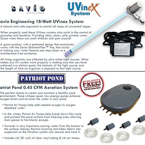 HALF OFF PONDS Savio Signature 3000 with UV Complete Water Garden ...