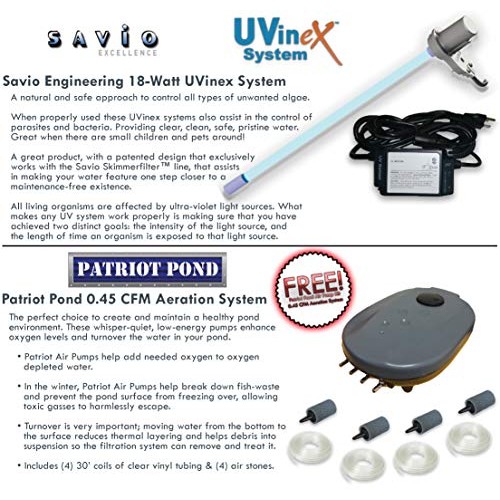 HALF OFF PONDS Savio Signature 3000 with UV Complete Water Garden ...