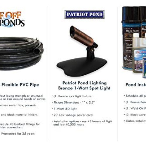 HALF OFF PONDS Savio Signature Series Water Garden and Pond Kit, L...
