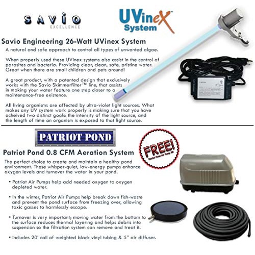 HALF OFF PONDS Savio Signature Series with UV Water Garden and Pon...