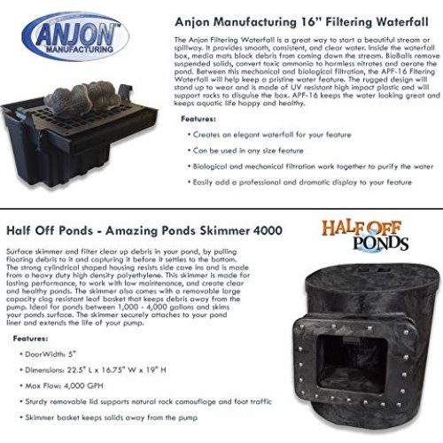 HALF OFF PONDS - Simply Ponds 3000 Water Garden and Pond Kit with ...