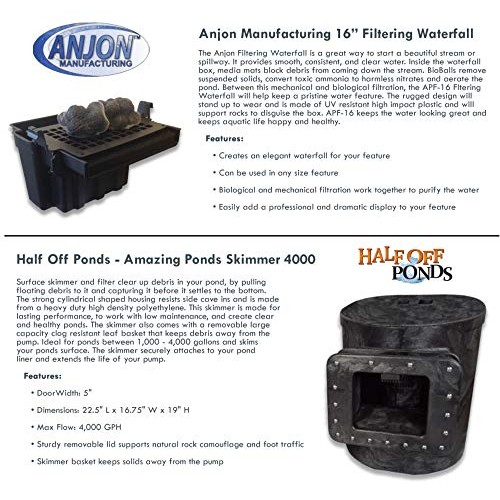 HALF OFF PONDS - Simply Ponds 4000 Water Garden and Pond Kit with ...