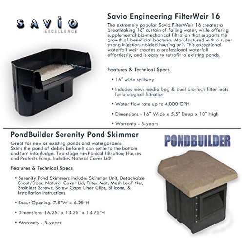 Simply Ponds 2100 Water Garden and Pond Kit with 10 Foot x 15 Foot...