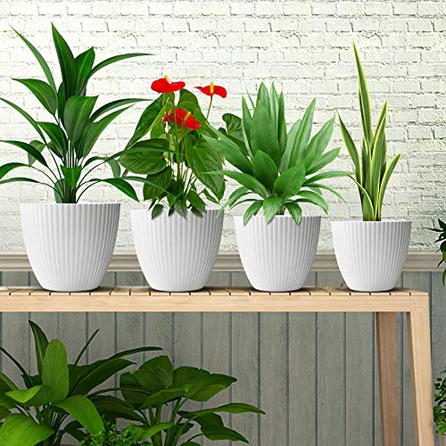 9 Pack Planters Indoor Plants Pots, Haliluya Heavy Duty 6 Pack x 7...