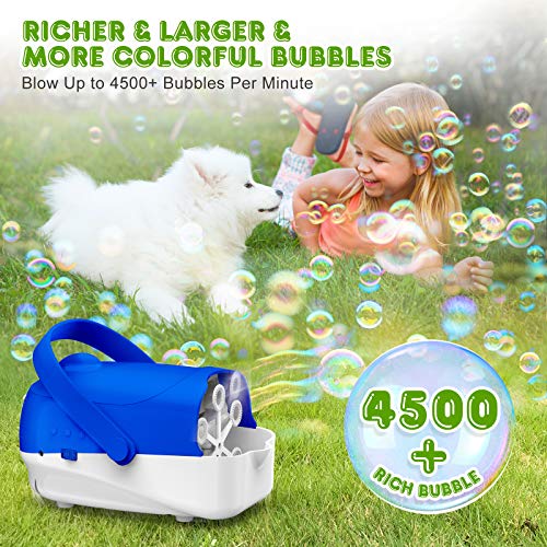 Hamdol Bubble Machine, Automatic Bubble Blower, Portable Bubble Ma...