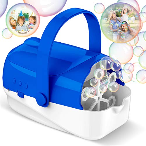 Hamdol Bubble Machine, Automatic Bubble Blower, Portable Bubble Ma...