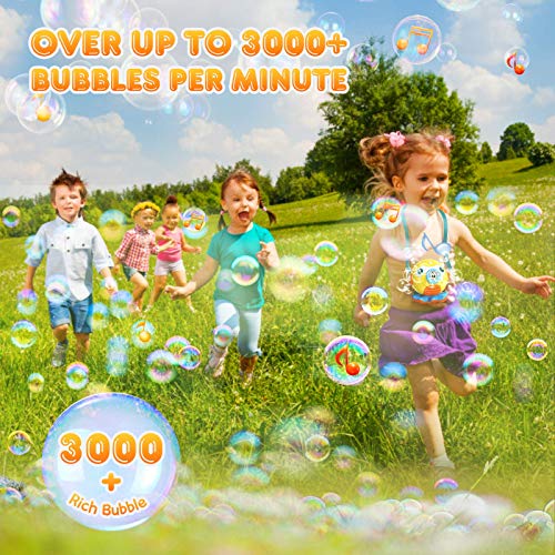 Hamdol Bubble Machine Blower for Toddlers, Octopus Auto Bubble Mak...