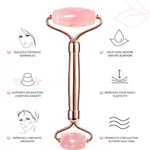 HANABEE Authentic Jade Roller for Face Gua Sha Facial Tools Face R...