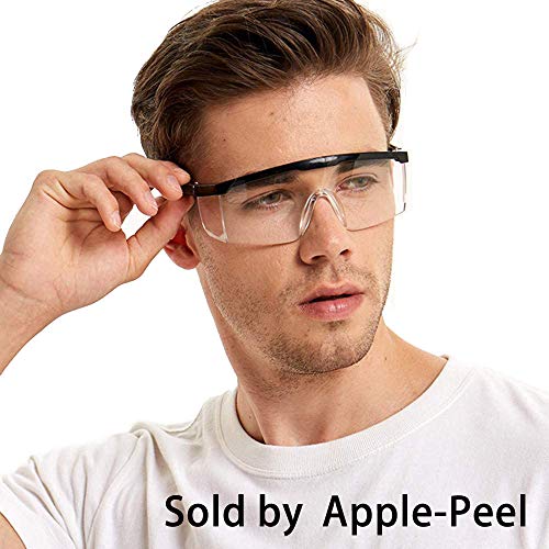 Safety Goggles,5PCS Adjustable Wide-Vision Protective Glasses, Lig...