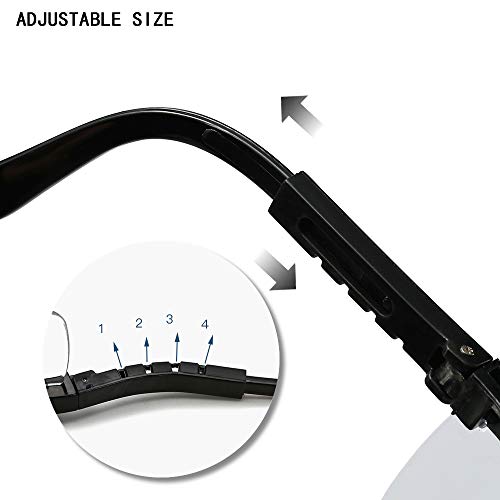 Safety Goggles,5PCS Adjustable Wide-Vision Protective Glasses, Lig...