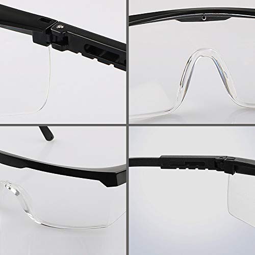 Safety Goggles,5PCS Adjustable Wide-Vision Protective Glasses, Lig...