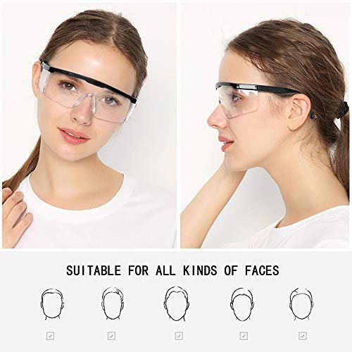 Safety Goggles,5PCS Adjustable Wide-Vision Protective Glasses, Lig...
