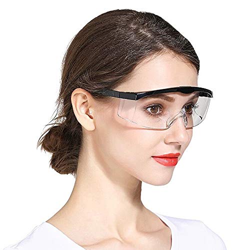 Safety Goggles,5PCS Adjustable Wide-Vision Protective Glasses, Lig...
