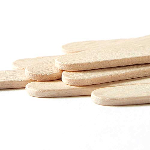hand2mind 92965 Natural Wood Craft Sticks with Rounded Ends, Great...