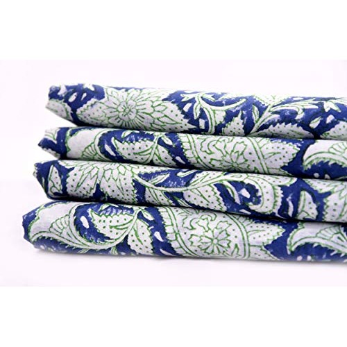 Handicraft-Palace Indian Handmade Paisley Block Printed Running Fa...