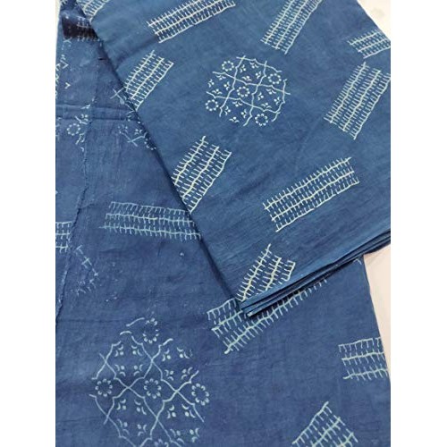 HANDICRAFTOFPINKCITY 1 Yard 100% Cotton Fabric Indian Hand Block P...