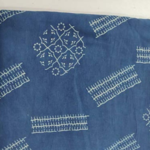 HANDICRAFTOFPINKCITY 1 Yard 100% Cotton Fabric Indian Hand Block P...