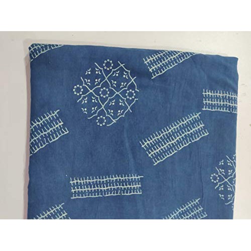 HANDICRAFTOFPINKCITY 1 Yard 100% Cotton Fabric Indian Hand Block P...