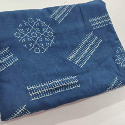 HANDICRAFTOFPINKCITY 1 Yard 100% Cotton Fabric Indian Hand Block P...