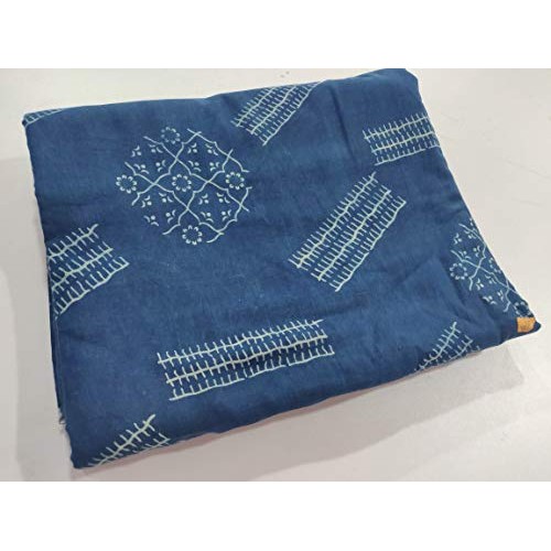 HANDICRAFTOFPINKCITY 1 Yard 100% Cotton Fabric Indian Hand Block P...