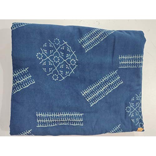 HANDICRAFTOFPINKCITY 1 Yard 100% Cotton Fabric Indian Hand Block P...