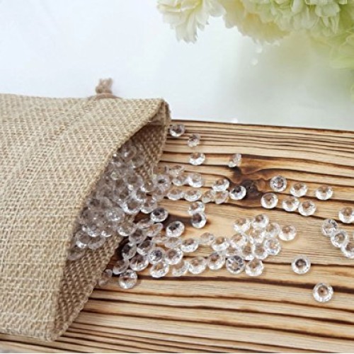 100pcs Burlap Bags with Drawstring, Burlap Gift Bag Jewelry Pouch ...