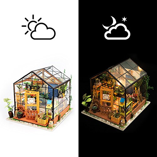 Hands Craft DG104, DIY 3D Wooden Miniature Dollhouse Build Your ow...