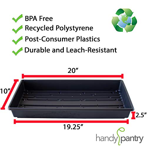 100-Pack 1020 Garden Growing Trays with Drain Holes - 10 x 20 Pl...