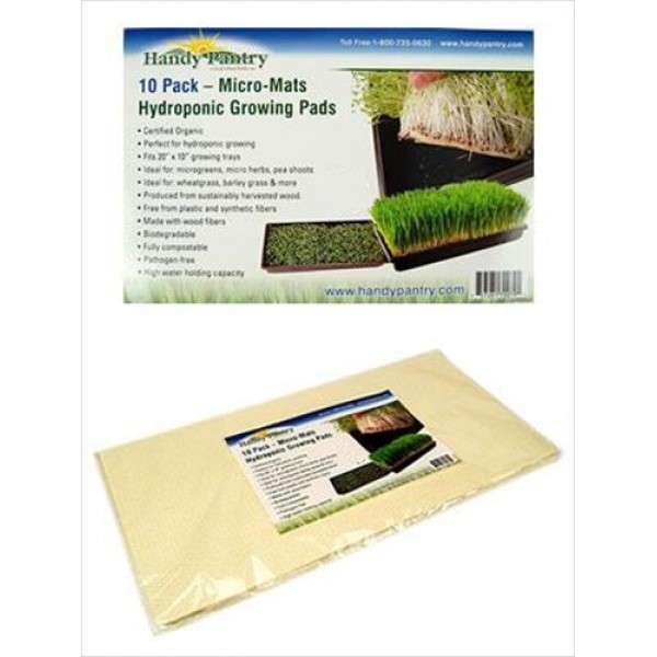 Micro-Mats Hydroponic Grow Pads - For Organic Production - 10 Pack...