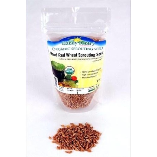 Organic Hard Red Wheat Seed: 8 Oz - Handy Pantry Brand - Grow Whea...