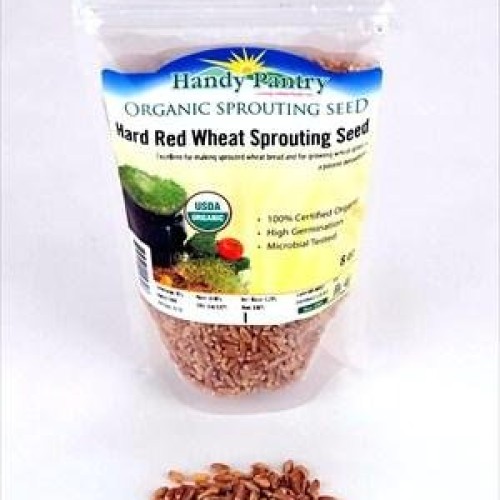 Organic Hard Red Wheat Seed: 8 Oz - Handy Pantry Brand - Grow Whea...