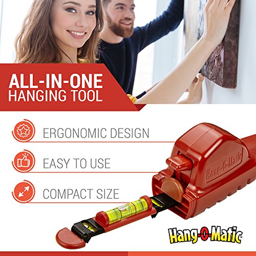 Hang-O-Matic All-in-One Picture Hanging Tool, Picture Hanger, Pict...