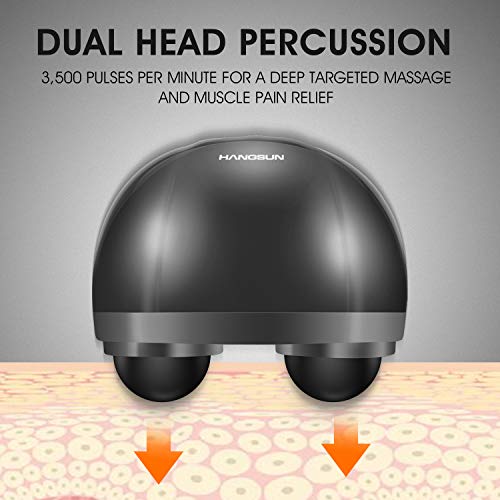 Hangsun Handheld Neck Back Massager MG460 Deep Tissue Percussion M...