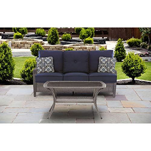 Hanover ORLEANS2PC-G-NVY Orleans 2 Piece Patio Set, Blue Outdoor F...