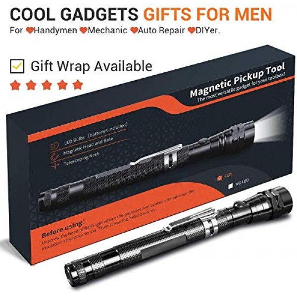Magnetic Tool Pickup LED Light,Men Gifts for Him Her Gifts for Men...