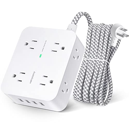 Surge Protector Power Strip - 8 Widely Outlets with 4 USB Charging...