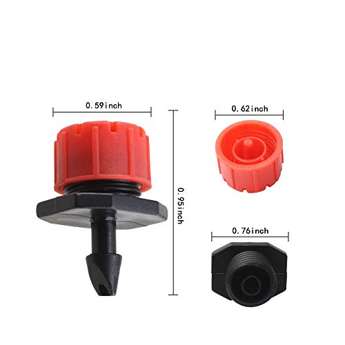 HanYoer Drip Irrigation Kit Adjustable Drip Irrigation Dripper, Dr...