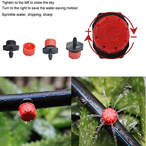 HanYoer Drip Irrigation Kit Adjustable Drip Irrigation Dripper, Dr...