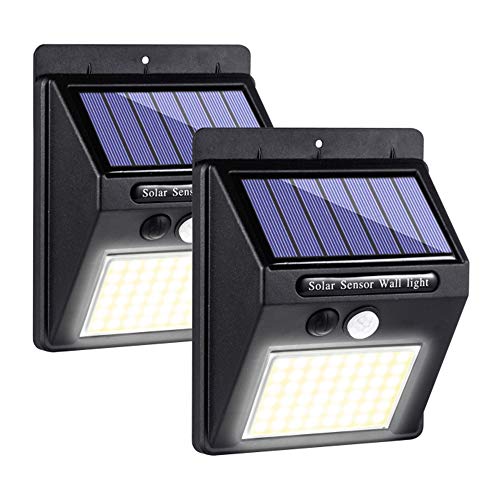 HANZE Solar LED Wall Light, Outdoor Solar Motion Sensor Lights, Wa...