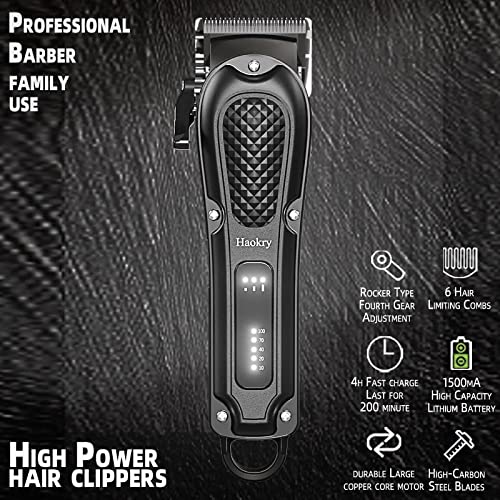Haokry Hair Clippers for Men Professional - Cordless&Corded Barber...