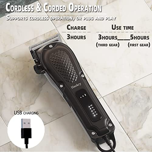 Haokry Hair Clippers for Men Professional - Cordless&Corded Barber...