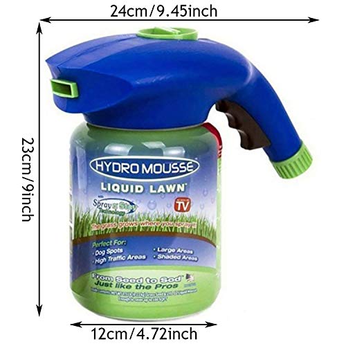 Haomian 1 Pc Empty Lawn System Grass Sprayer, Hydro Mousse Liquid ...