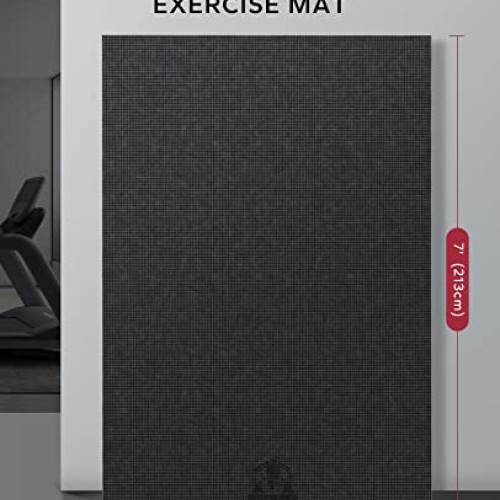 Extra Large Exercise Mat -HAPBEAR 7x5x8mm1/3 inch, Non Slip, U...