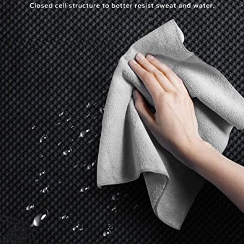 Extra Large Exercise Mat -HAPBEAR 7x5x8mm1/3 inch, Non Slip, U...