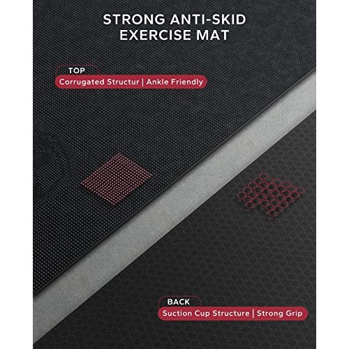 HAPBEAR Extra Large Exercise Mat 6x4x8mm1/3 inch, Non Slip, Ul...